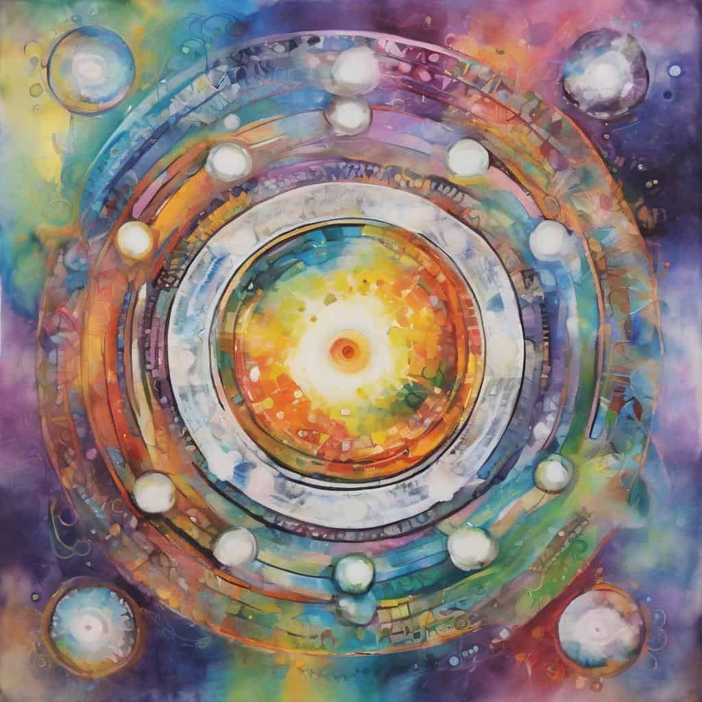 Παροχή υποστήριξης, ενέργεια και δύναμη μέσα από αφηρημένο, πολύχρωμο έργο τέχνης.